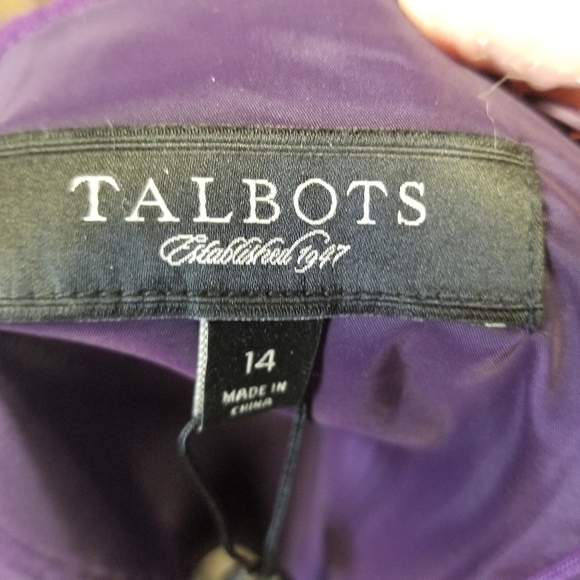 Talbots purple wool pencil skirt new - Picture 7 of 8